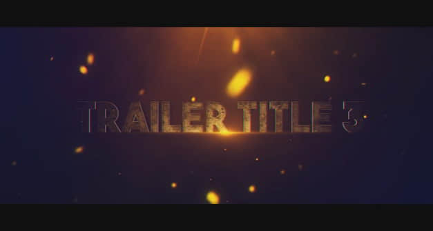 AE模板 - 史诗大气震撼火星粒子文字标题展示 Trailer Title 3