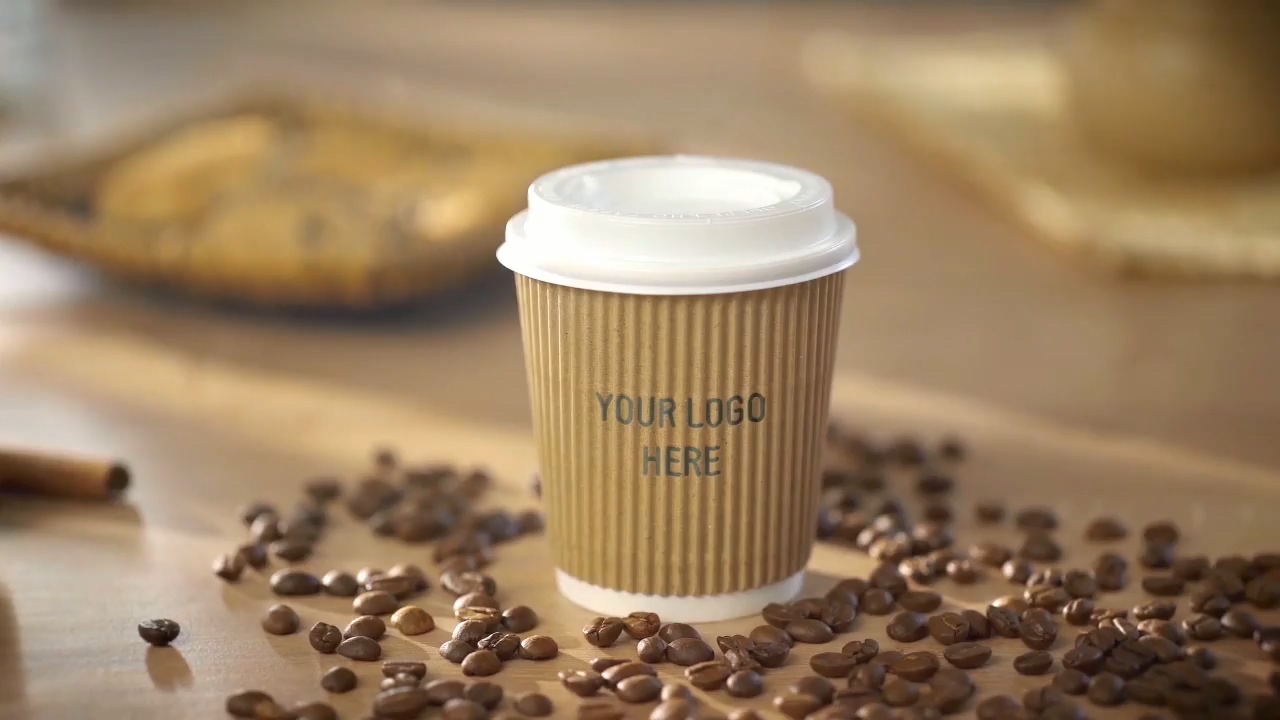 AE模板 - 咖啡商品介绍宣传包装片头 Coffee AE Mockup Espresso Americano Cappuccino Coffee to Go