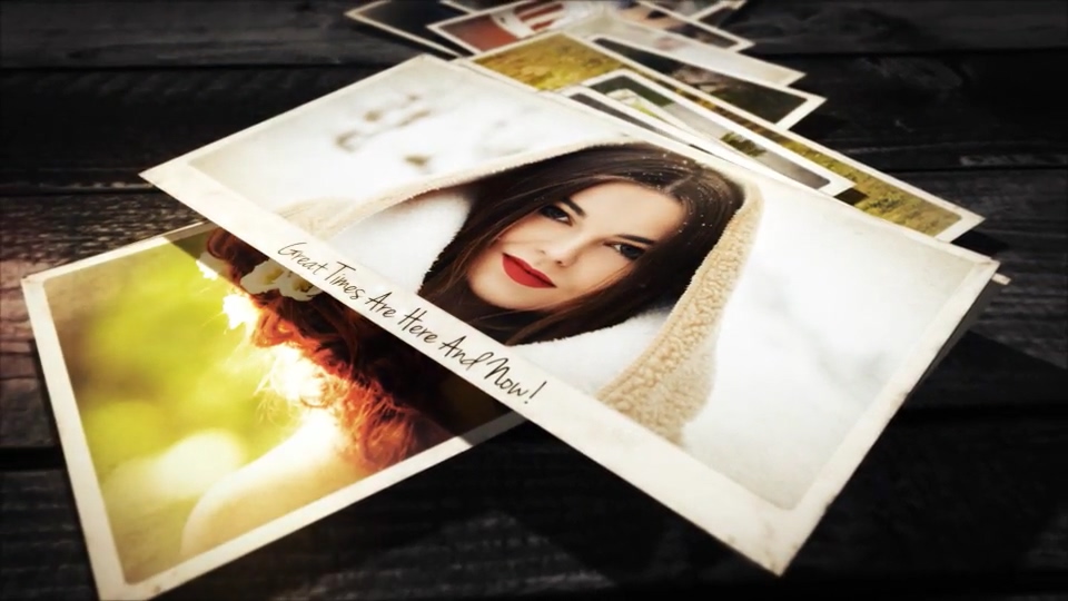 AE模板 - 老照片相册回忆图片展示片头 Lovely Memories Photo Slideshow