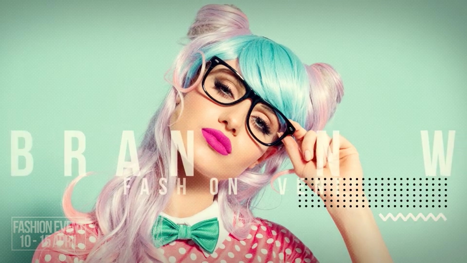 AE模板 - 时尚多彩事件图片人物开场片头 Fashion Event Opener