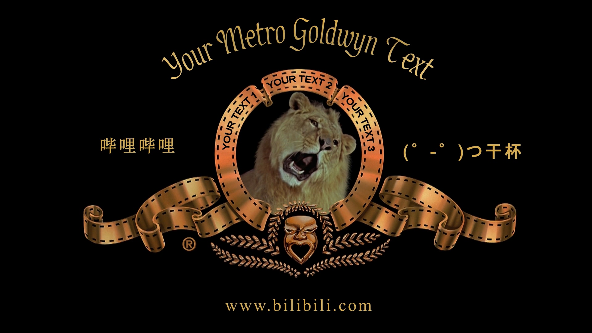 AE模板 - 经典米高梅开场片头模板 MGM Logo Title