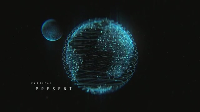 AE模板 - 科技感点线粒子互联网文字标题展示