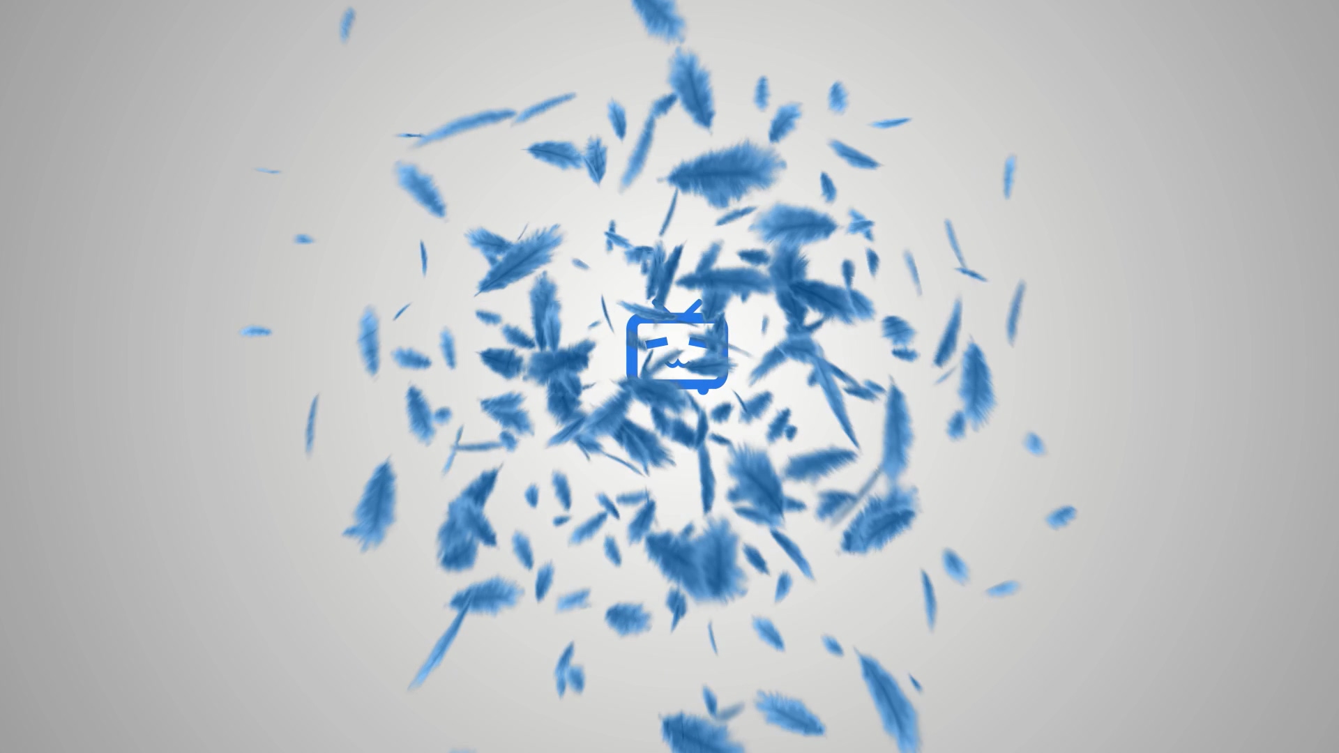 AE模板 - 羽毛爆炸纷飞LOGO标志展示片头 Feathers Logo Reveal