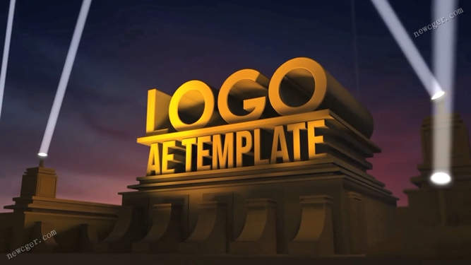 AE模板 - 模仿20世纪FOX福克斯电影公司的开场片头动画