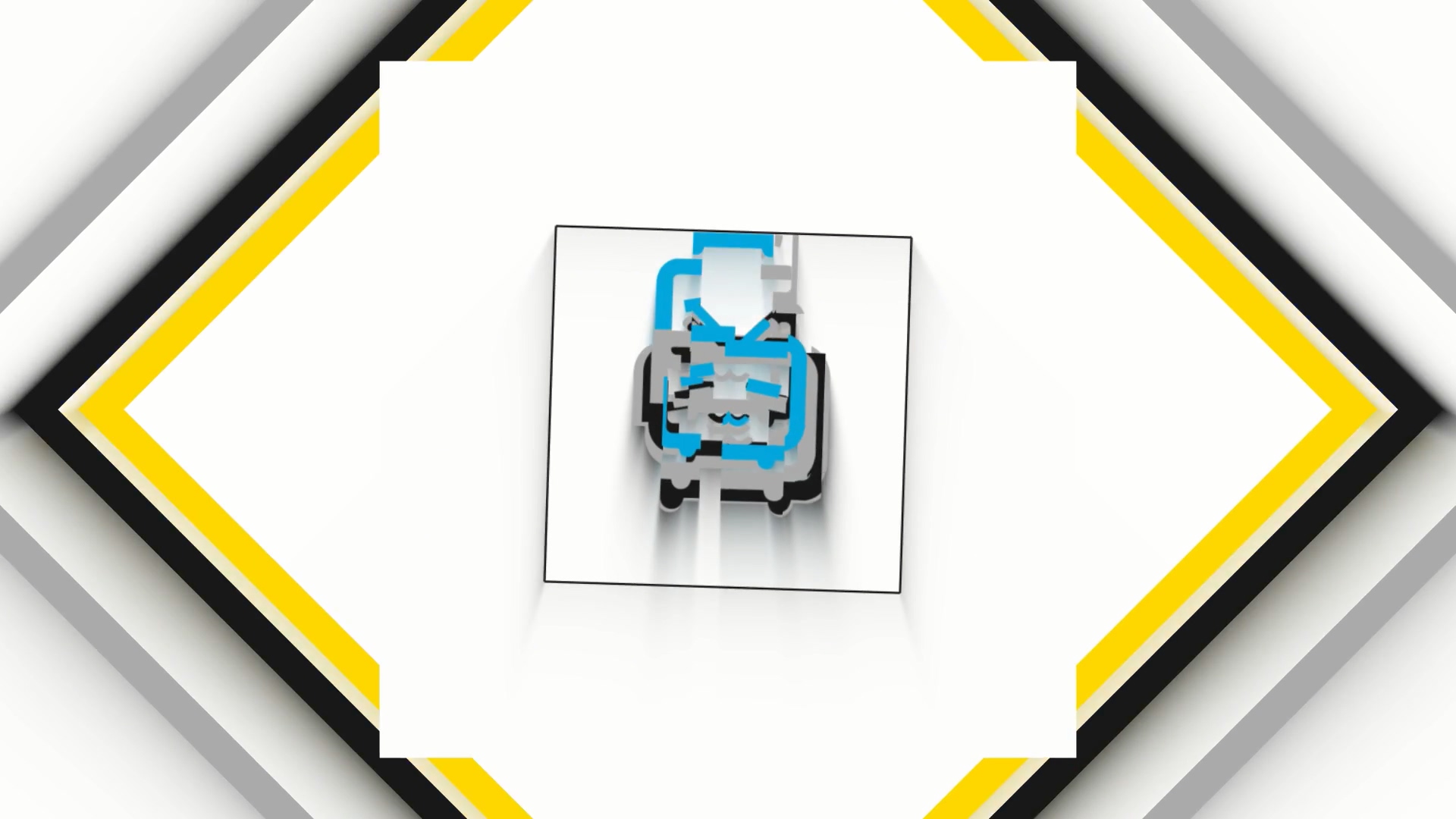 AE模板 - bilibili优雅图形切割LOGO演绎动画