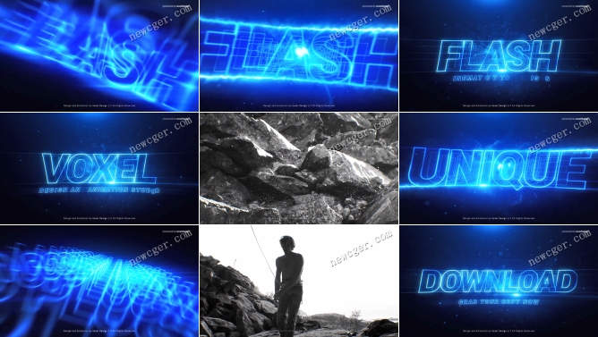 AE模板 - 大气的发光轮廓